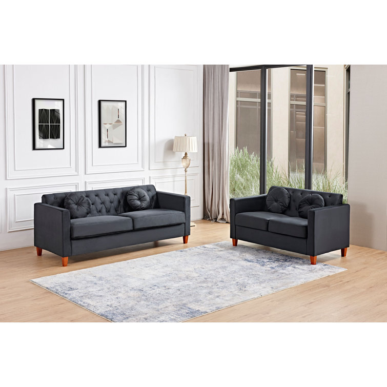 Rosdorf Park Jashan 2 Piece Velvet Living Room Set Wayfair